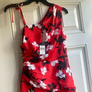 BCBG MaxAzria BCBGMaxAzria Dress Red Black White Floral XXS XS NEW NWT